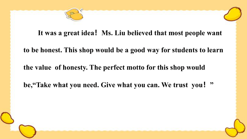 Lesson 28 Ms.Liu's Great Idea-初中英语 八年级下册 冀教版 同步课件(共29张PPT)