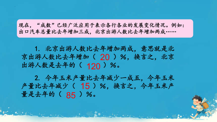 人教版六年级下册数学《成数》（课件）(共16张PPT)