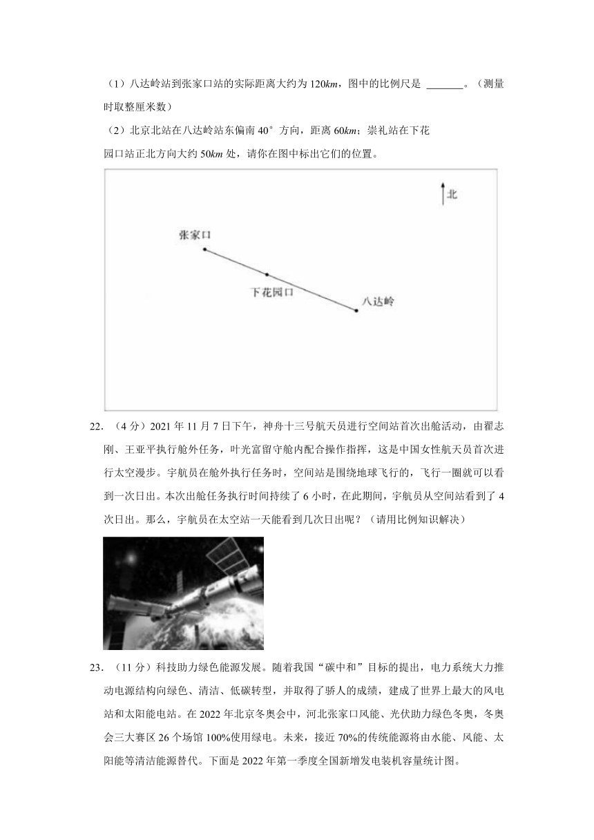 2022年河南省郑州市二七区陇西国际城小学小升初数学试卷(含答案）