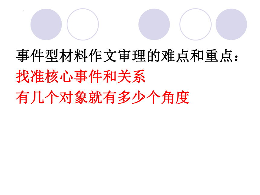 2023届高考写作指导：材料作文的审题指导 课件(共22张PPT)