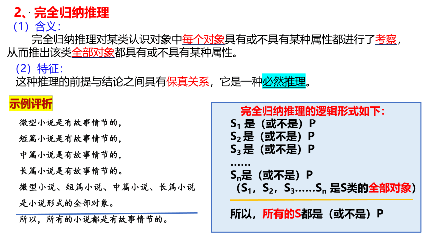 7.1 归纳推理及其方法 课件（31张PPT）-2023-2024学年高中政治统编版选择性必修三逻辑与思维