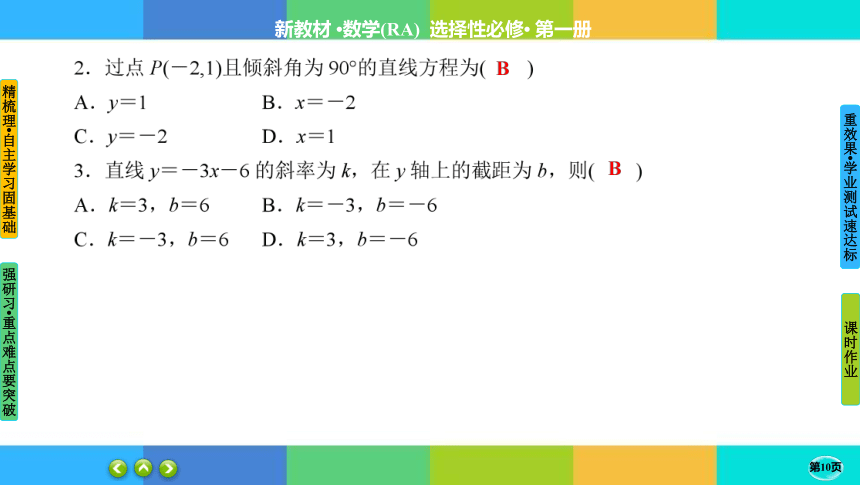 2-2-1直线的点斜式方程-高中数学人教A版选择性必修一 课件（共33张PPT）