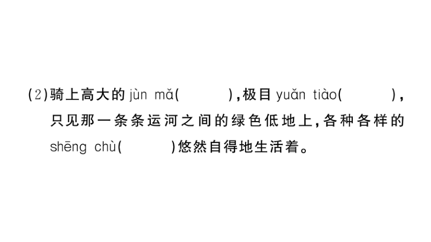 部编版语文五年级下册第七单元单元习题课件(共33张PPT)