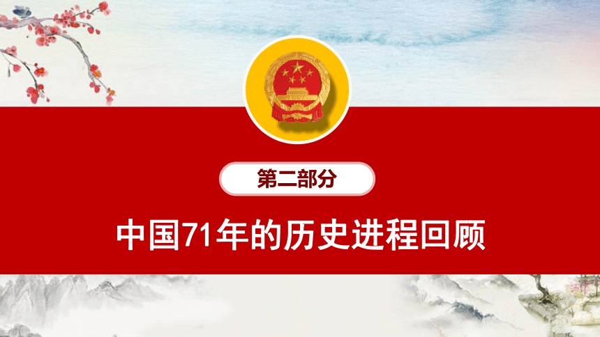 庆祝建国71周年新中国国史国庆节党课PPT(共72张PPT)