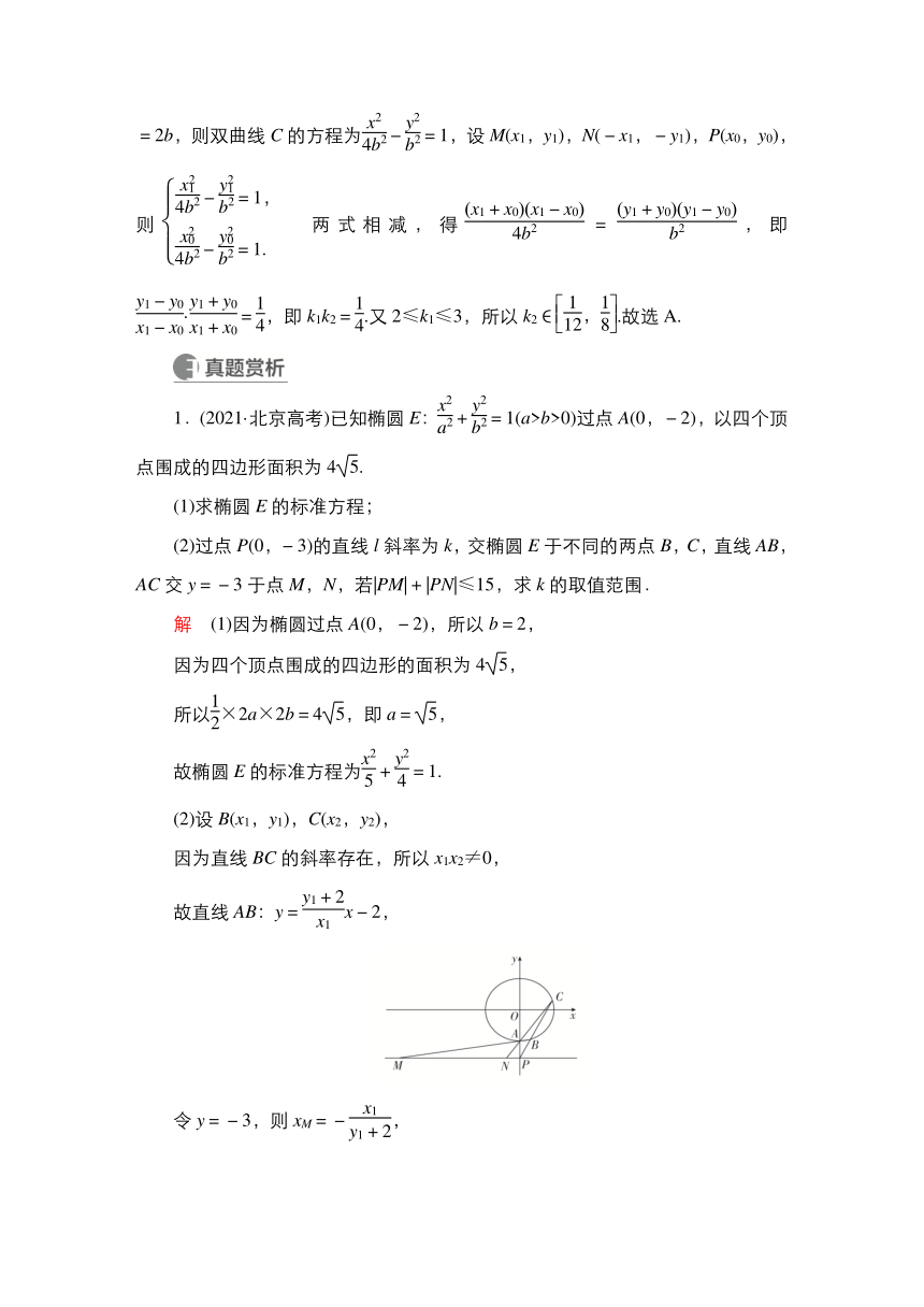 2023高考科学复习解决方案-数学(名校内参版)第九章  9.9  圆锥曲线中的最值、范围问题（Word版，含解析）