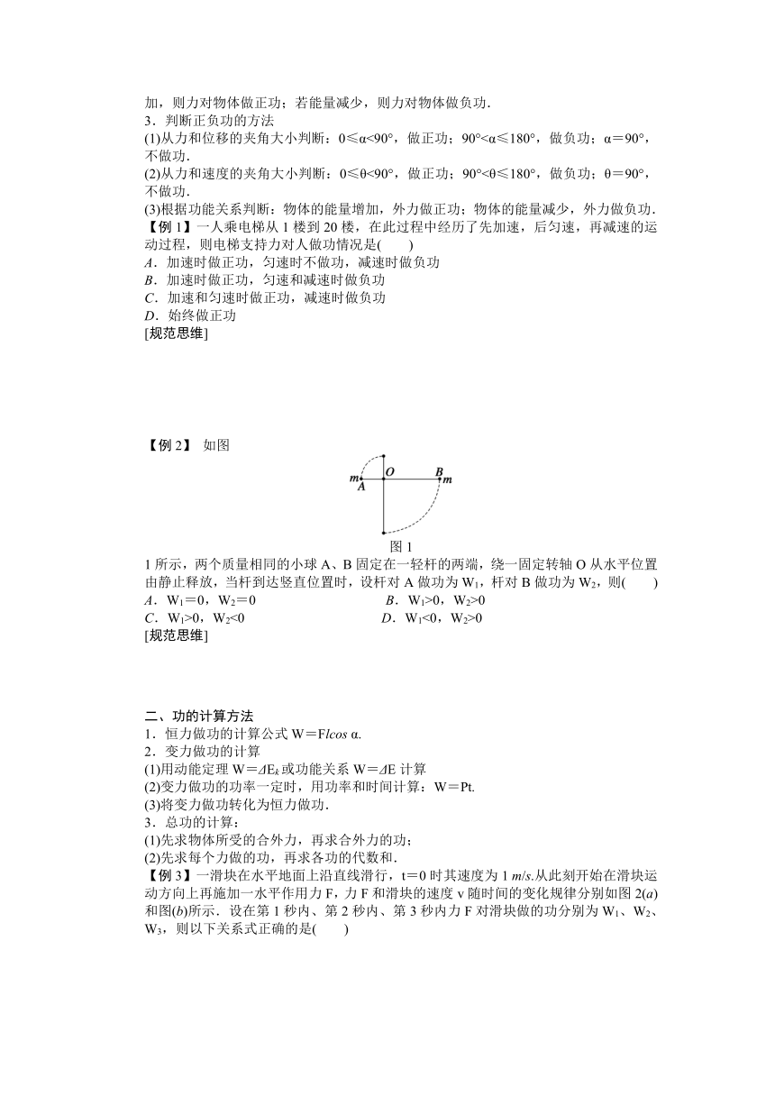 高考物理一轮复习学案 21 功　功率（含答案）