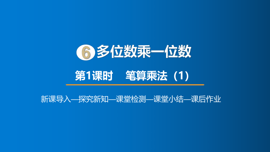 人教版数学三年级上册6  笔算乘法（1）课件（17张PPT)