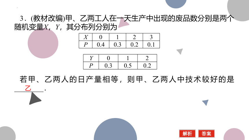 10.5 离散型随机变量的分布列、均值与方差-2023届高三数学一轮复习 课件（共49张PPT）