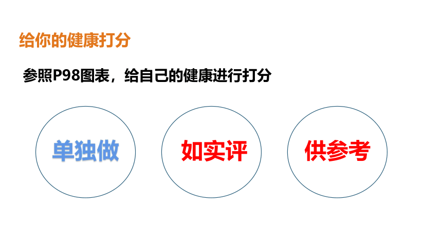 第八单元 第三章 了解自己，增进健康 1-评价自己的健康状况 课件(共22张PPT)