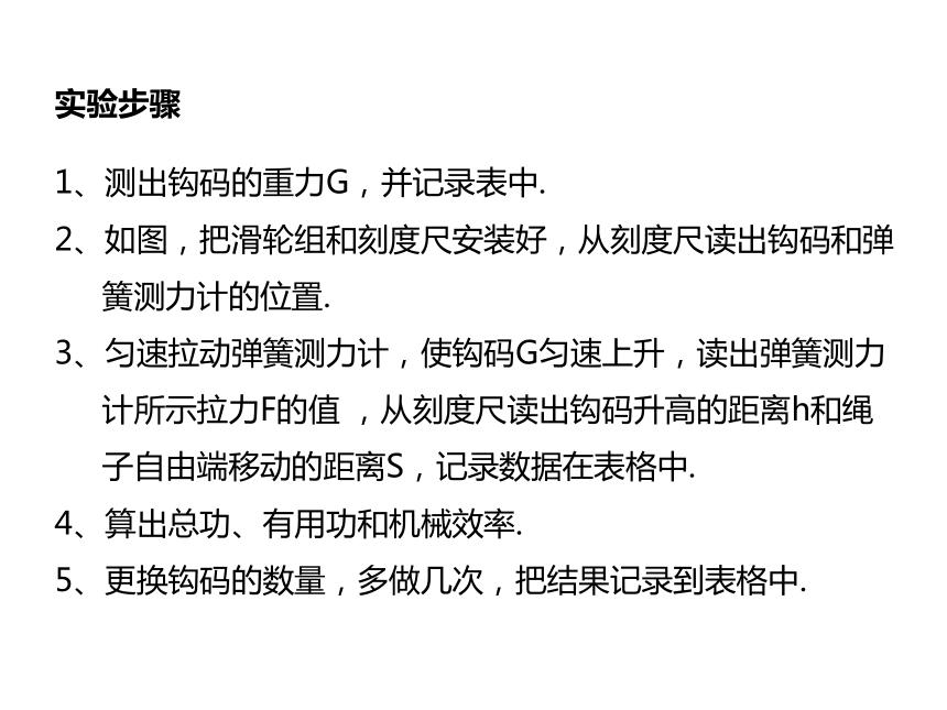 2021-2022学年度北师版八年级物理下册课件 第6节 测滑轮组的机械效率（18张PPT）