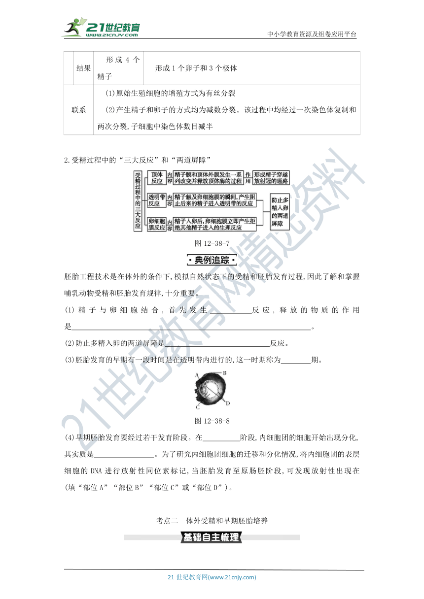 考点梳理&同步真题：第38讲   胚胎工程及生物技术的安全性和伦理问题（含答案详解）