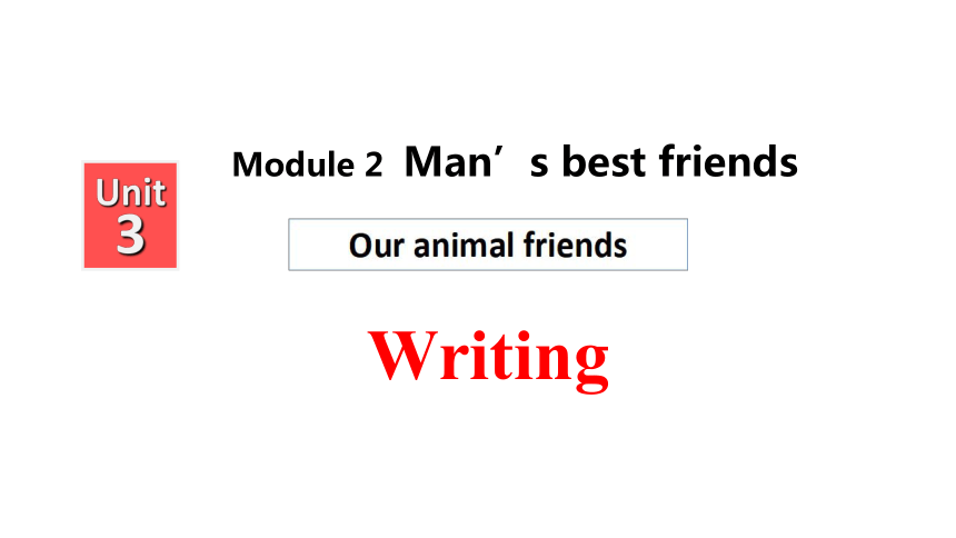 Unit 3 Our animal friends Writing 课件(共19张PPT)