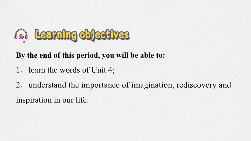 外研版（2019）选择性必修第一册Unit 4 Meeting the muse vocabulary & Starting out  课件(共28张PPT，内嵌视频)