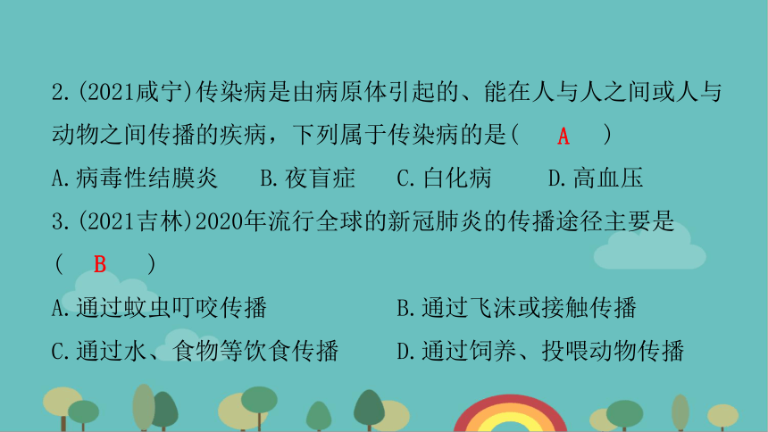 人教版生物八年级下册 第八单元第一章章末总结课件(共27张PPT)