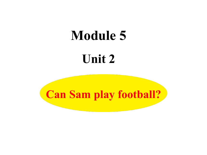 Module 5  Unit 2 Can Sam play football? 课件(共19张PPT)