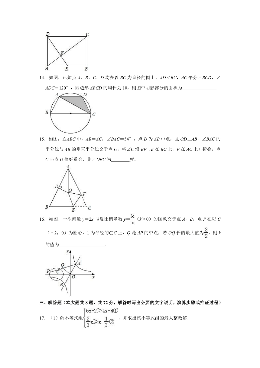 2021年内蒙古鄂尔多斯市康巴什区中考数学一模试卷（Word版含解析）