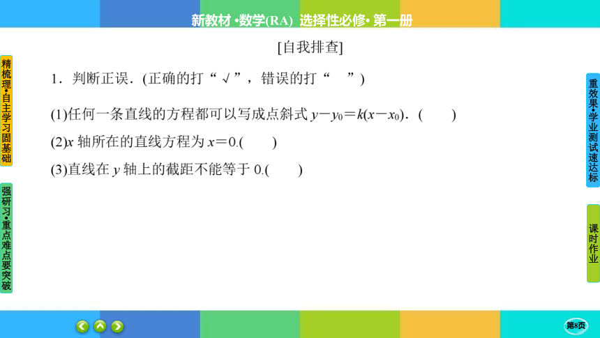 2-2-1直线的点斜式方程-高中数学人教A版选择性必修一 课件（共33张PPT）