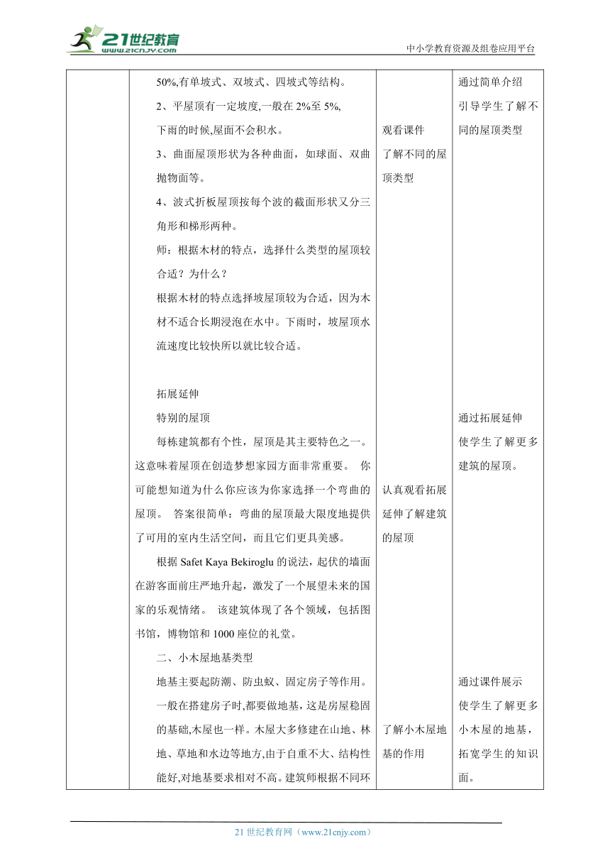 【核心素养目标】浙教版劳动七下项目三任务一《探究小木屋》教案