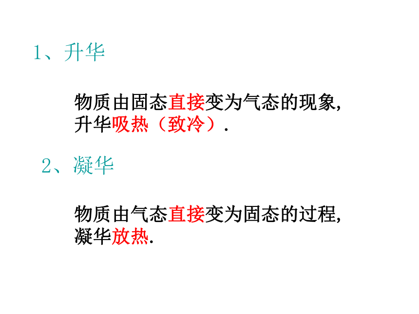 沪粤版初中物理八年级上册4.4升华和凝华 课件(共19张PPT)