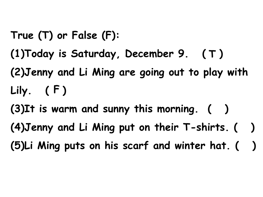 Unit 3 Lesson 14 Snow! It’s Winter!课件（34张）