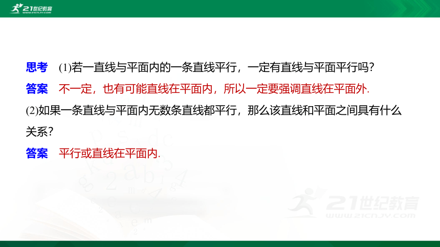 8.5.2 直线与平面平行 课件（共22张PPT）