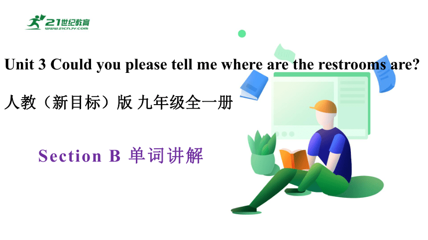 Unit 3 Could you please tell me where are the restrooms are？  Section B单词讲解课件+嵌入音频