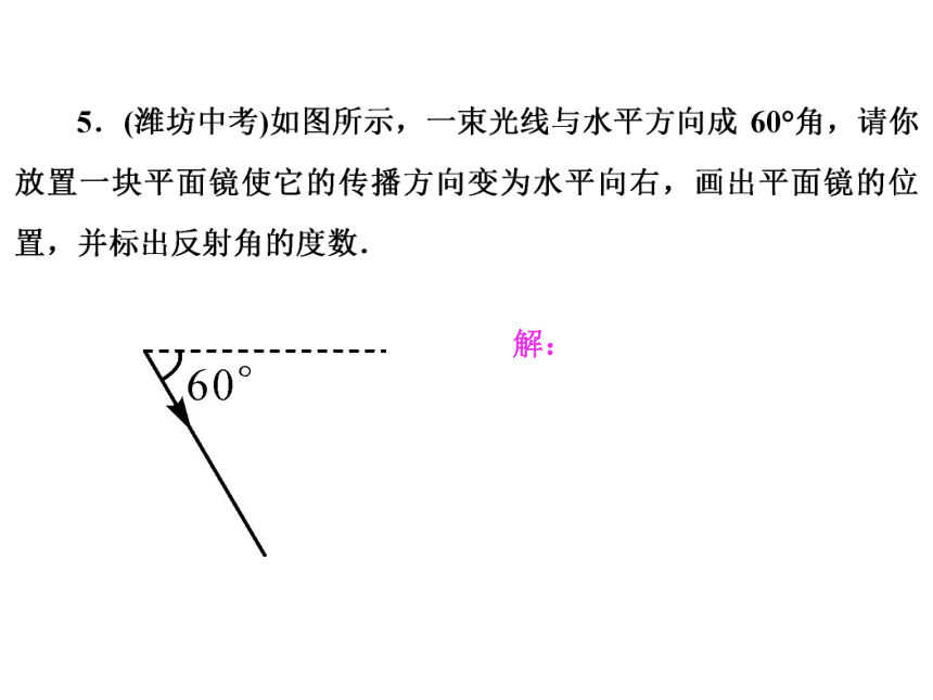 人教版物理八年级上册期末专题复习 小专题（六） 光现象作图课件（21张PPT）