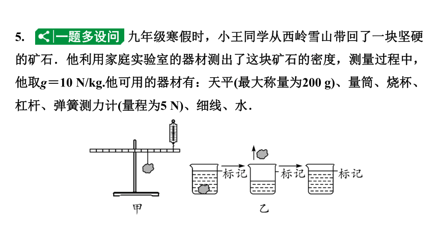 2024成都中考物理二轮专题复习 第8讲 测量物质的密度（课件）(共46张PPT)