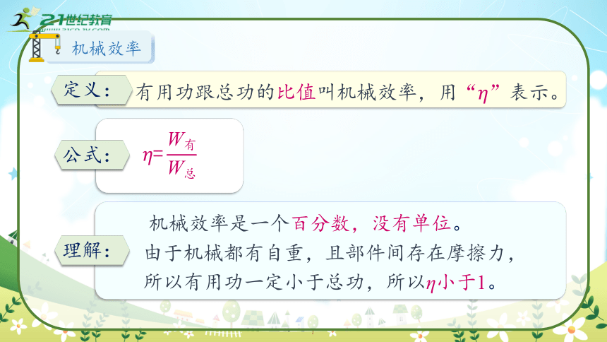 人教版物理八年级下册12.3《机械效率》课件 (共44张PPT)