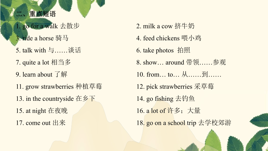 Unit 11 How was your school trips 单元复习课件-七年级英语下册同步精品课堂（人教版）