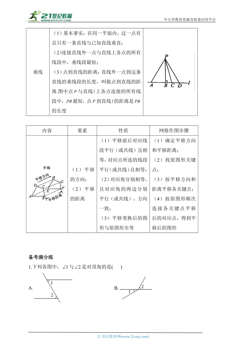 【期末复习单元讲练】第五章 相交线与平行线（含解析）