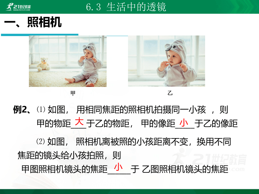 北师大版 八年级物理下册 6.3 生活中的透镜 课件(共14张PPT)+内嵌视频