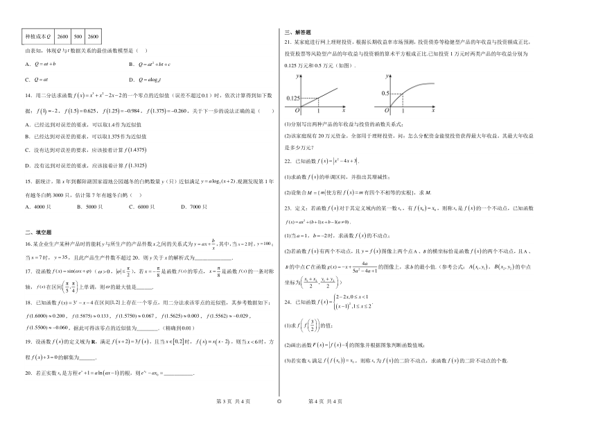 第4章4.6函数的应用（二）同步练习（含解析）