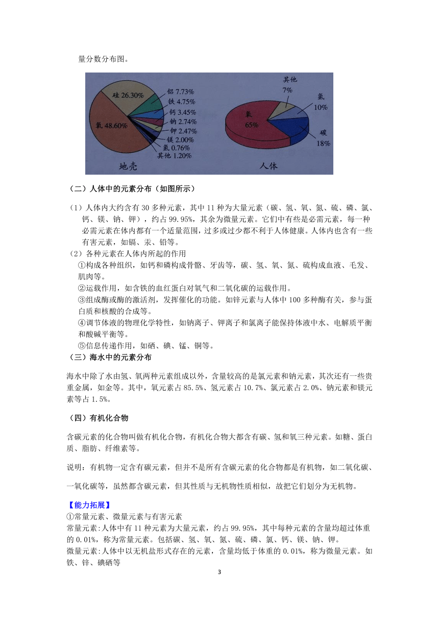 【快人一步】浙教版2022-2023学年寒假八（下）科学讲义（十一）：组成物质的元素【wrod，含答案】