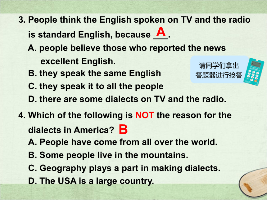 人教版（新课程标准）必修1 Unit 2 English around the world Using Language Reading名师课件（16张ppt）