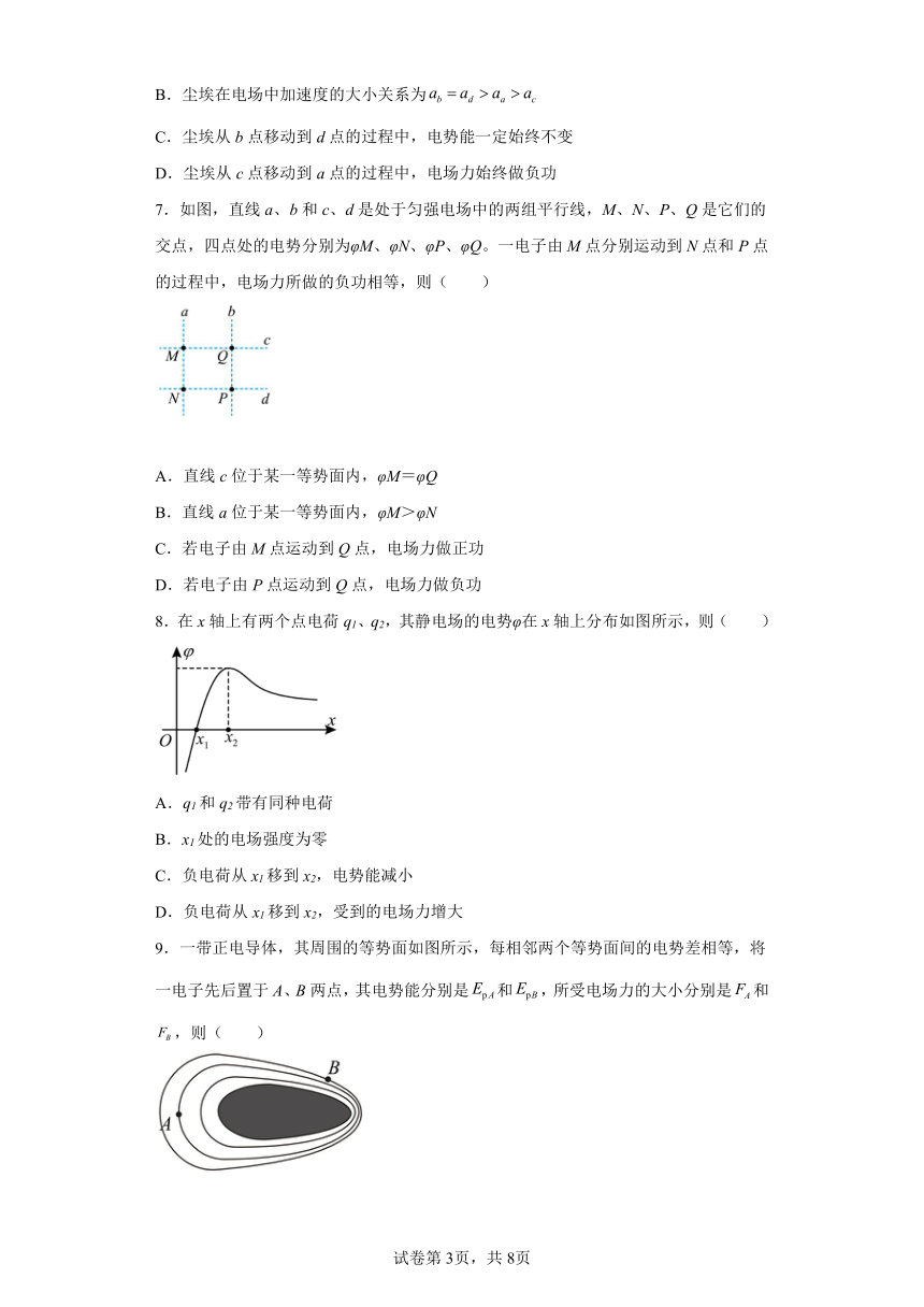 必修第三册2.2电势与等势面同步练习 （word版含答案）