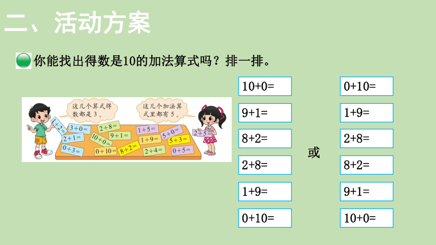 北师大版数学一年级上册3.12 做个加法表+做个减法表  课件（22张ppt）