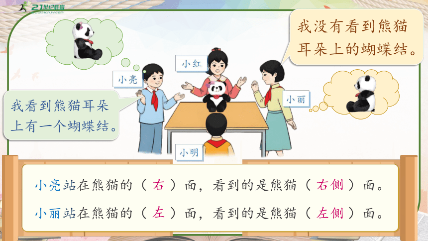 人教版二年级数学上册《观察物体（1）》课件(共21张PPT)