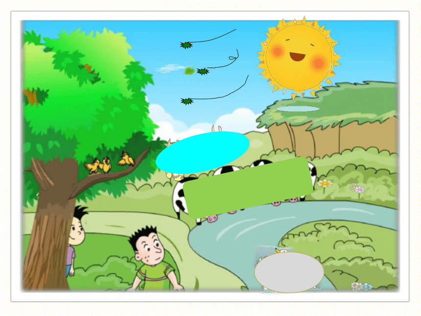 Module3 Unit2 The cows are drinking water. 课件(共32张PPT)