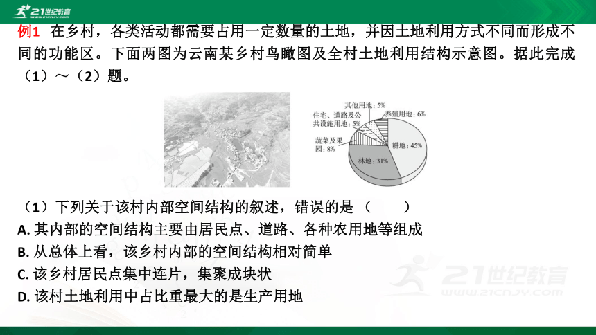 【课件】第二单元  第一节　城乡内部空间结构 地理-鲁教版-必修第二册（共30张PPT）