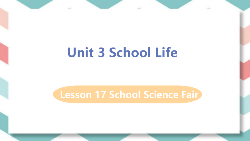 Lesson 17 School Science Fair 课件(共19张PPT)