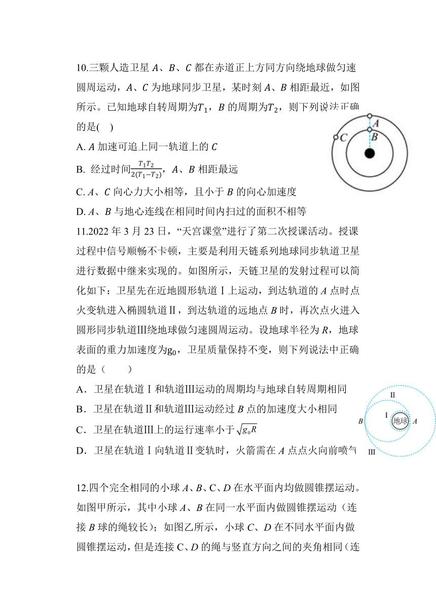 辽宁省六校协作体2022-2023学年高一下学期4月月考物理试题（含答案）