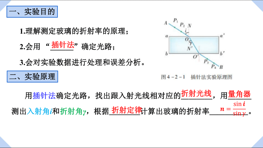 4.2 测定介质的折射率 课件 高二上学期物理粤教版（2019）选择性必修第一册