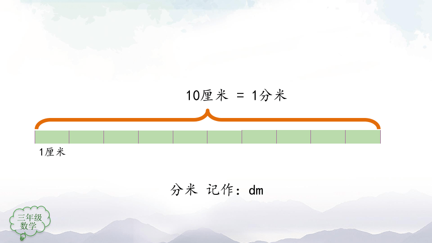 人教版三年级上数学教学课件- 《分米的认识》（17张ppt）