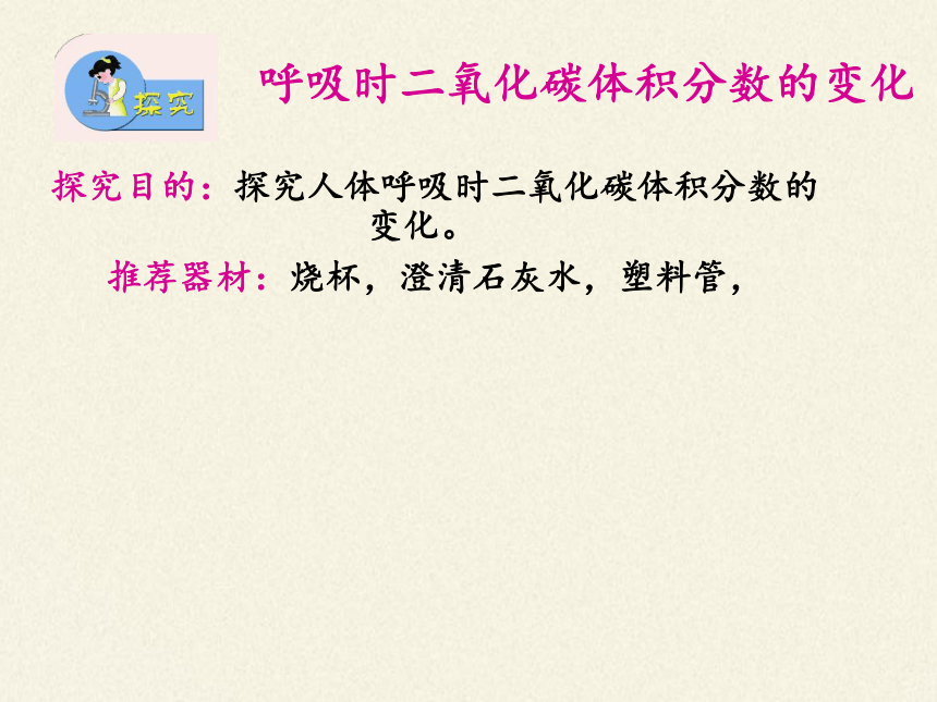 苏教版生物七年级下册 第十章 第四节 人体内的气体交换课件(共17张PPT)