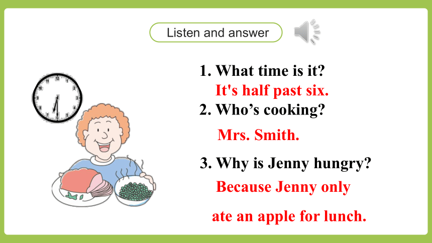 Unit 1Lesson4 Making Dinner 课件+素材 (共24张PPT)