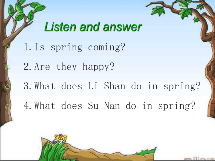 Unit 2 Spring Is Coming-Part A课件（共17张PPT）