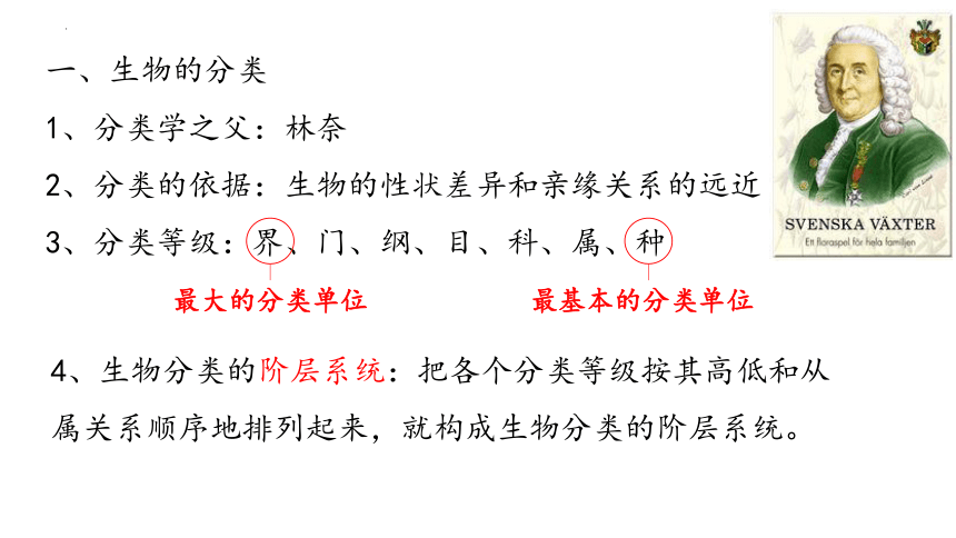 2021--2022学年八年级生物下册北师大版第22章第1节生物的分类课件(共18张PPT)