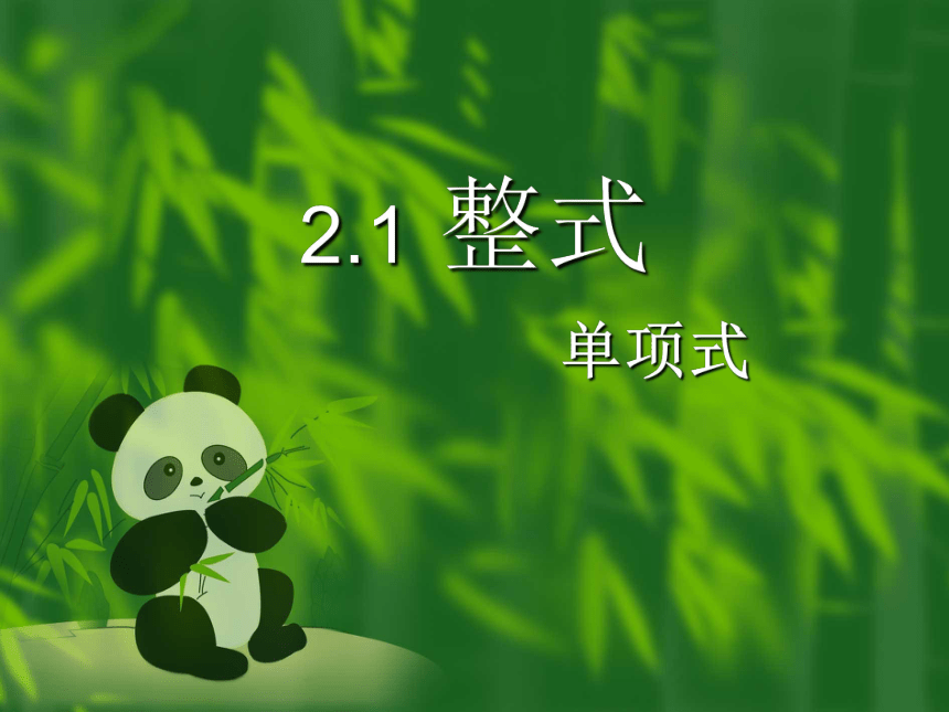 人教版数学七年级上册2.1.1 整式---单项式 课件(共37张PPT)