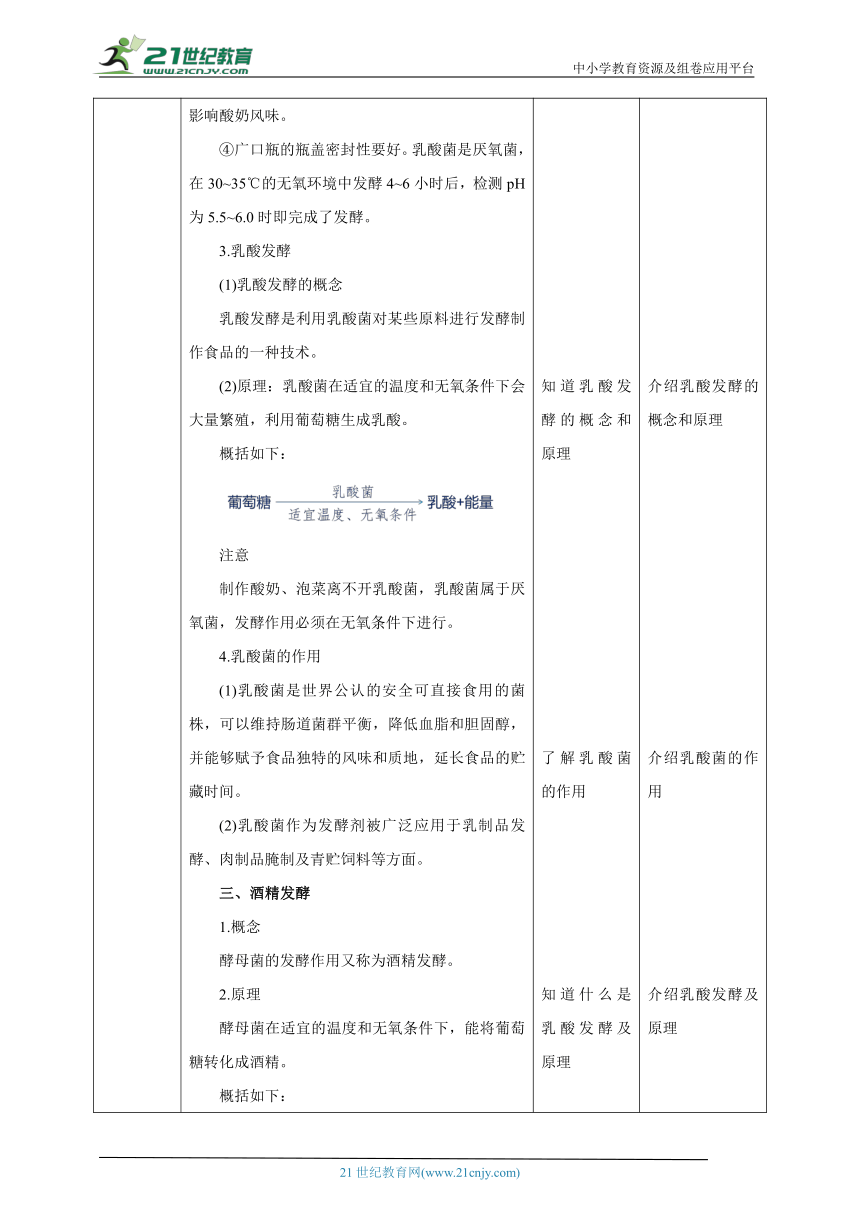 【新课标】济南版生物八下7.1.1 发酵技术  教案